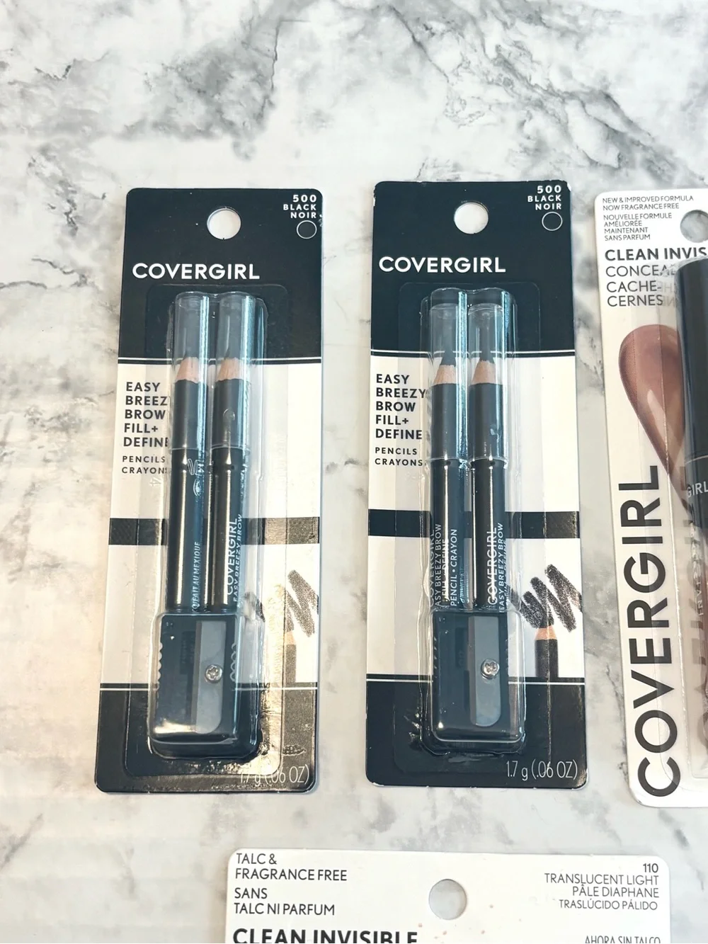 NWT Covergirl Lot of 6 Makeup Items Lipstick Powder Concealer Eyeliner